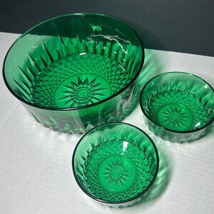 Arcorac France Bowls, Emerald Green ,3 Bowls